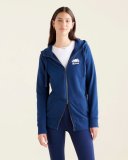 Roots Organic Capri Full Zip Hoodie - TRUE NAVY