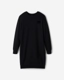Roots Organic Cooper Long Sleeve Sweat Dress - BLACK