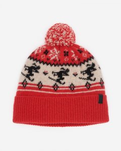 Roots Sayward Fair Isle Wool Toque - CARDINAL RED
