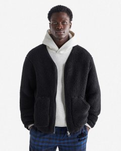 Roots Creekside Shearling Cardigan - BLACK