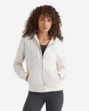 Roots Organic Original Relaxed Full Zip Hoodie - EGRET