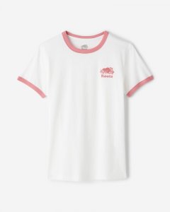 Roots Womens Cooper Ringer T-Shirt - BRANDIED APRICOT