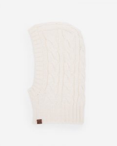Roots Olivia Cable Balaclava - COCONUT WHITE
