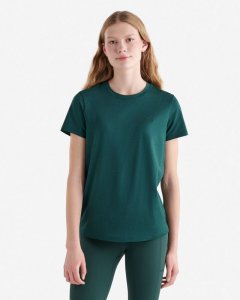 Roots Renew Knit Short Sleeve Top - VARSITY GREEN MIX