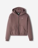 Roots Cloud Full Zip Hoodie - CINDER BROWN