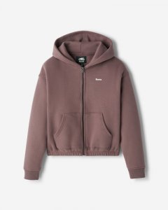 Roots Cloud Full Zip Hoodie - CINDER BROWN