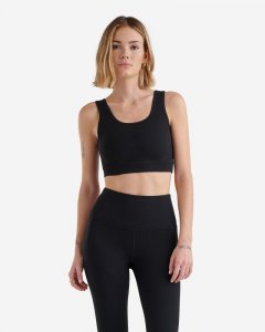 Roots Restore Crop Tank - BLACK