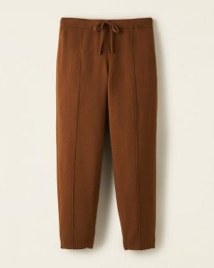 Roots Luxe Pintuck Pant - COFFEE LIQUEUR