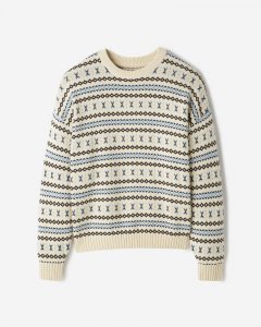 Roots Beaver Canoe Re-Issue Sweater - SEEDPEARL CREAM