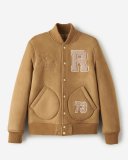 Roots Shearling Varsity Jacket - TAN
