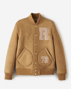 Roots Shearling Varsity Jacket - TAN