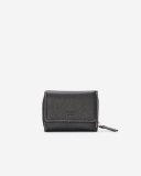 Roots Small Trifold Clutch Prince - BLACK
