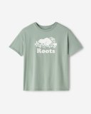 Roots Womens Organic Relaxed Cooper T-Shirt - EUCALYPTUS