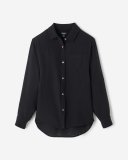 Roots Isla Cotton Gauze Shirt - BLACK
