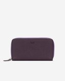 Roots Zip Around Clutch Cloud - DEEP PURPLE