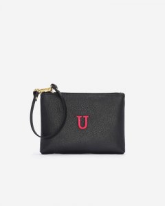 Roots Monogram Wristlet Black - U