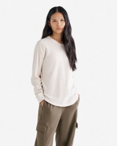 Roots Waffle Long Sleeve Top - OATMEAL MIX