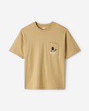 Roots Mens Wildlife Relaxed Pocket T-Shirt - FOSSIL SAND