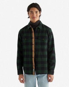 Roots Park Plaid Shirt - VARSITY GREEN