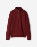 Roots Organic Original Half Zip Stein - CHERRY COLA PEPPER Roots Organic Original Half Zip Stein - CHERRY COLA PEPPER