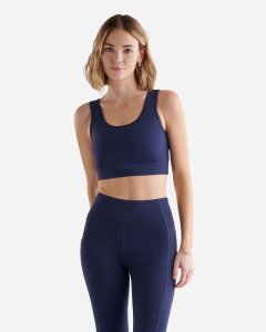 Roots Restore Crop Tank - NAVY BLAZER