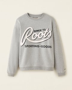 Roots Sporting Goods Relaxed Crew Sweatshirt - GREY MIX