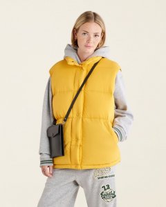 Roots Down Puffer Vest - HARVEST GOLD