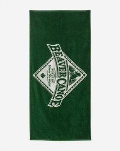 Roots Beaver Canoe Beach Towel - EDEN GREEN