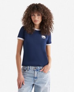 Roots Womens Cooper Ringer T-Shirt - TRUE NAVY