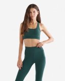 Roots Restore Stretch Sports Bra - VARSITY GREEN