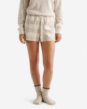 Roots Womens Park Plaid Pajama Short - FLAXSEED MIX