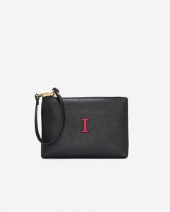 Roots Monogram Wristlet Black - I