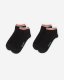 Roots Adult Cotton Cabin Ped Sock 2 Pack - BLACK