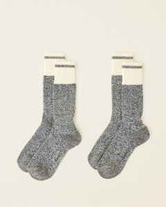 Roots Adult Roots Warm Cabin Pop Sock 2 Pack - NAVY MIX