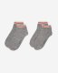 Roots Adult Cotton Cabin Ped Sock 2 Pack - SALT & PEPPER