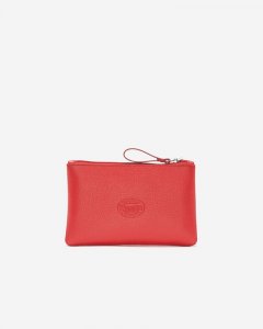 Roots Heart Medium Zip Pouch Cervino - RACING RED/BLACK