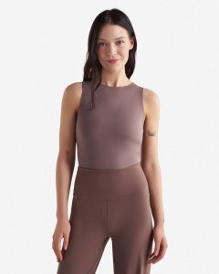Roots Renew Tank Bodysuit - CINDER BROWN