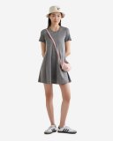 Roots Renew Short Sleeve Mini Dress - SALT & PEPPER