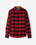 Roots Park Plaid Shirt - CABIN RED