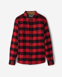 Roots Park Plaid Shirt - CABIN RED