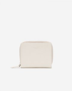 Roots Small Zip Around Clutch Cervino - IVORY