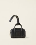 Roots Upcycle Banff Bag Charm - BLACK