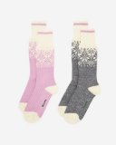 Roots Adult Roots Elsa Cabin Sock 2 Pack - BALLET PINK