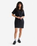 Roots Cooper Shortsleeve Sweat Dress - BLACK