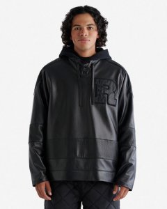 Roots Leather Hockey Jersey - BLACK