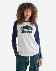 Roots Womens Inglenook Plaid Long Sleeve T-shirt - BLACK WATCH