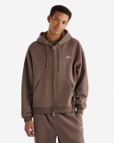 Roots Cloud Full Zip Hoodie - UMBER BROWN