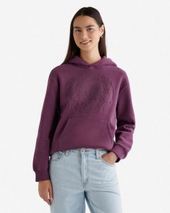 Roots Womens Heritage Beaver Hoodie - BLACKBERRY PURPLE