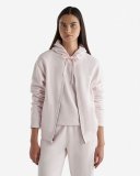 Roots Organic Original Relaxed Full Zip Hoodie - PINK PEARL