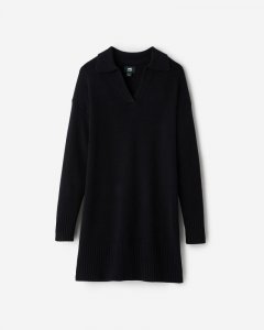 Roots Bowen Polo Sweater Dress - BLACK